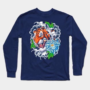 Mystical Tiger Tattoo Long Sleeve T-Shirt